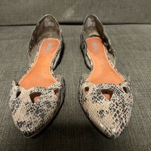 MIA Snakeskin Look Flats